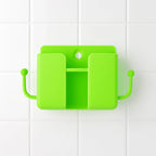 1 Pc Neon Green Wallmount Mobile Stand With Hook